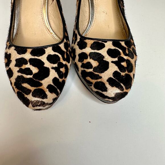 Coach | Giovanna Calf Hair Leopard Print Heels size 6.5 - Picture 8 of 10